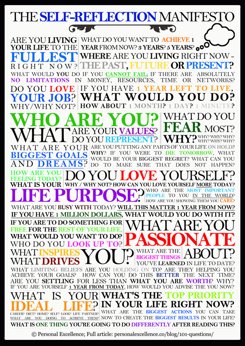 The Self Reflection Manifesto