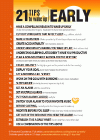 21 Tips To Wake Up Early [Manifesto]