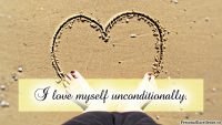 Affirmation Day 2, [Self-Love] Wallpaper: “I love myself unconditionally.”