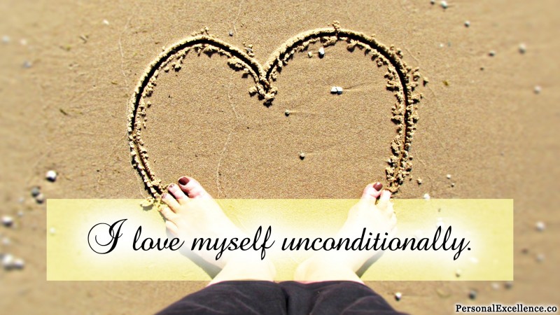Affirmation Wallpaper, [Self-Love]: “I love myself unconditionally.”