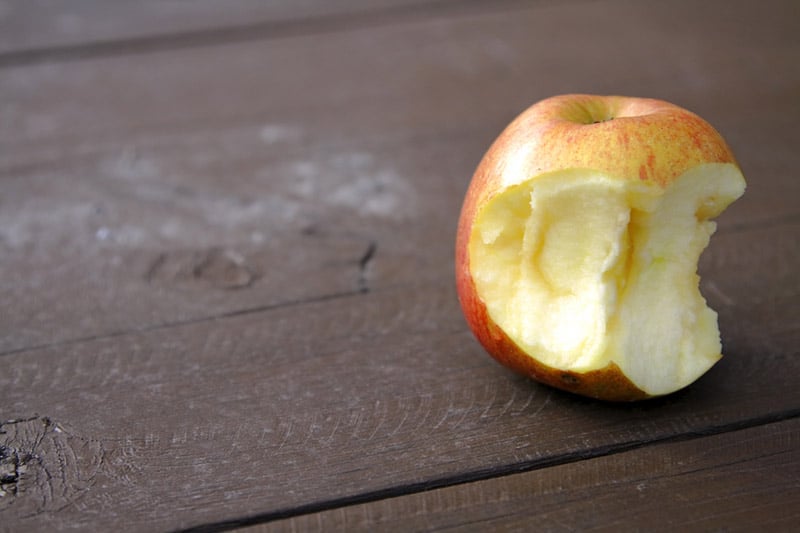 Bitten apple