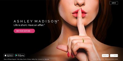 Ashley Madison website