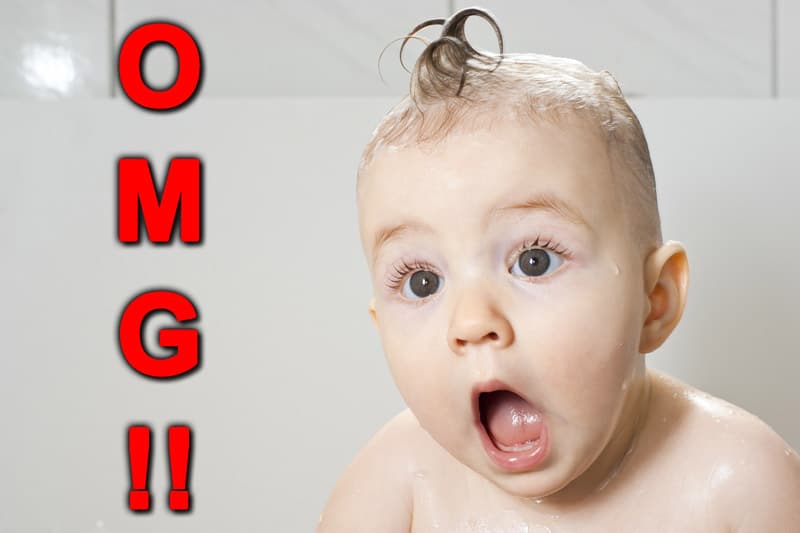 Shocked baby