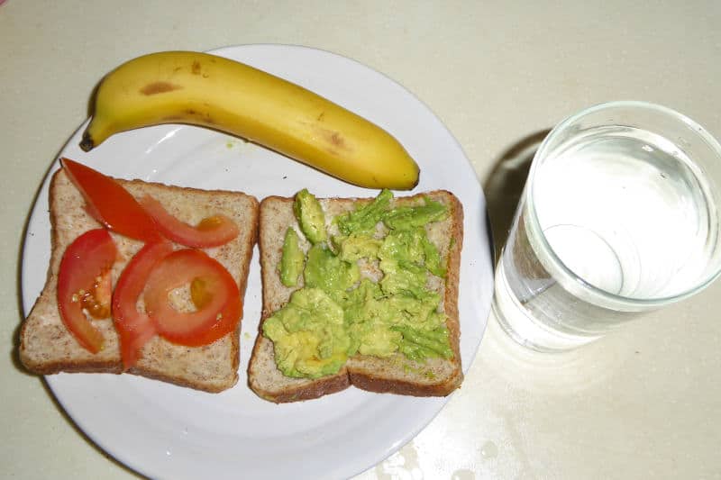 Bread, Banana, and Water