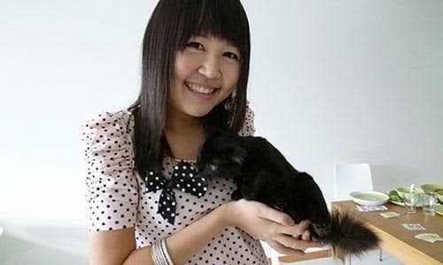Celes and black kitten