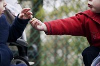 Children sharing with each other