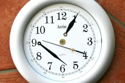 White clock