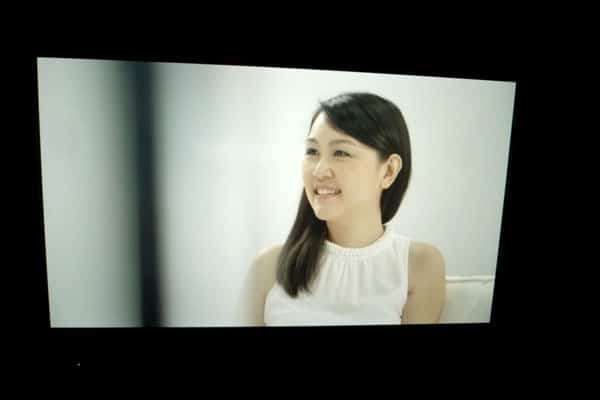 Dove Camera Confidence Shoot: A closeup during the shoot