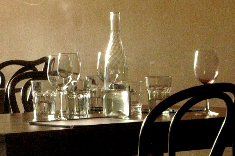 Empty glasses