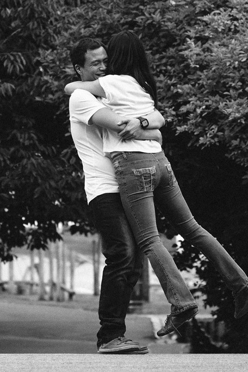 Engagement shoot: Ken swinging me around
