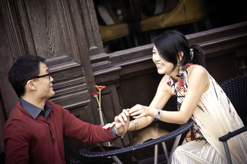 Engagement shoot: Joking around