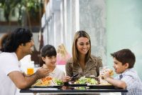 Family eating