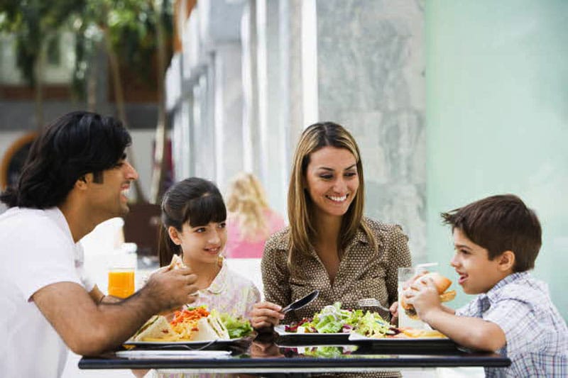 Family eating
