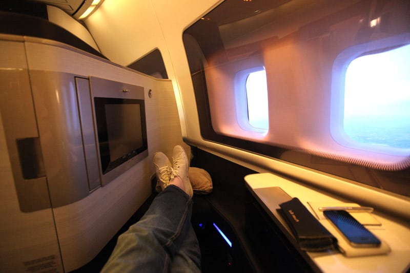 Flying first class
