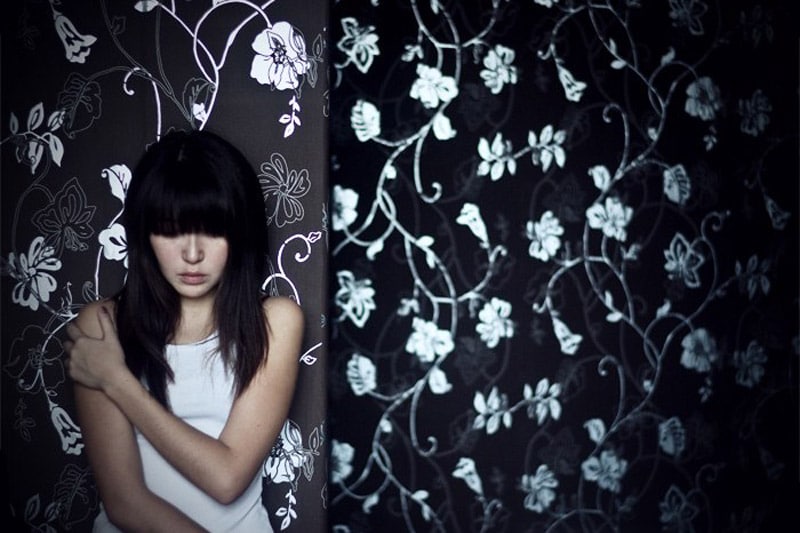 Girl alone
