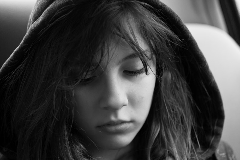 Depressed girl