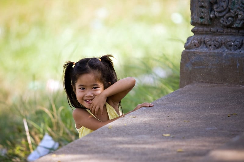 Shy girl