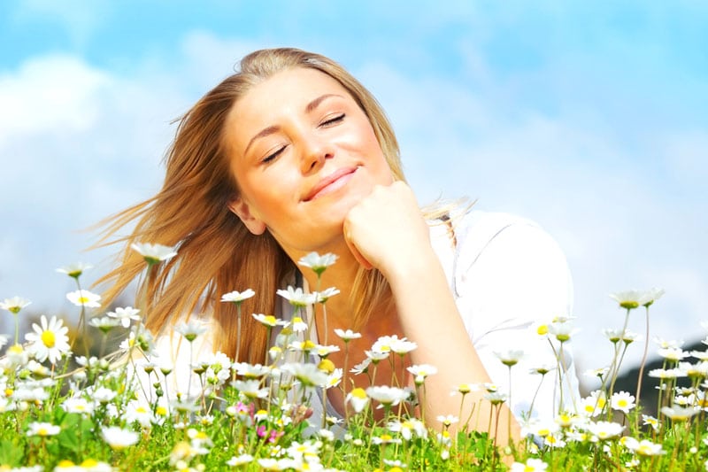 Girl smiling