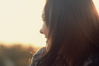 Girl smiling