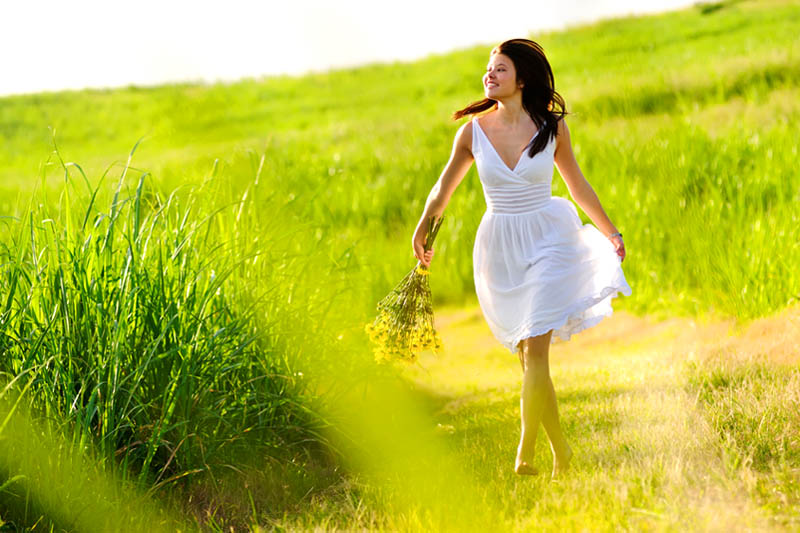 Girl strolling