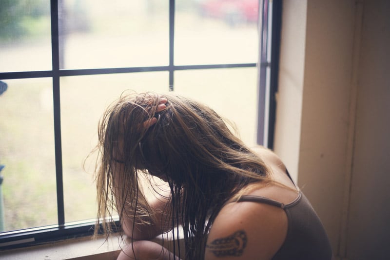 Girl trapped
