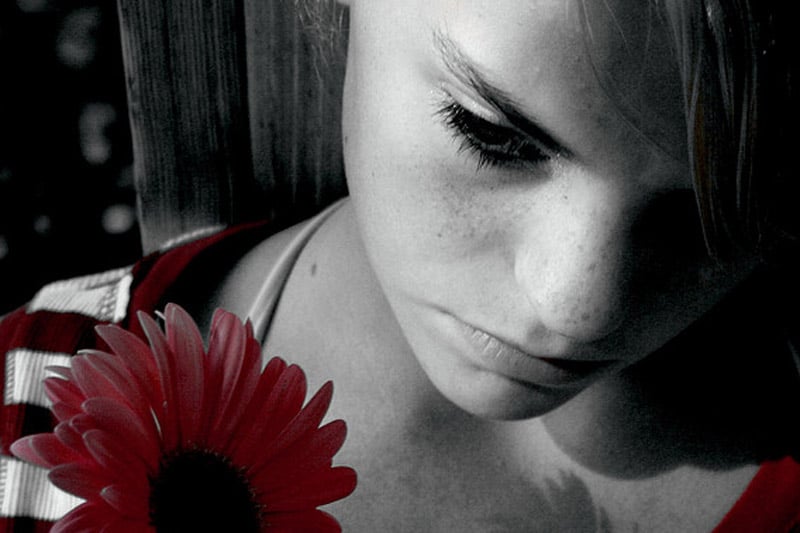 Unhappy girl