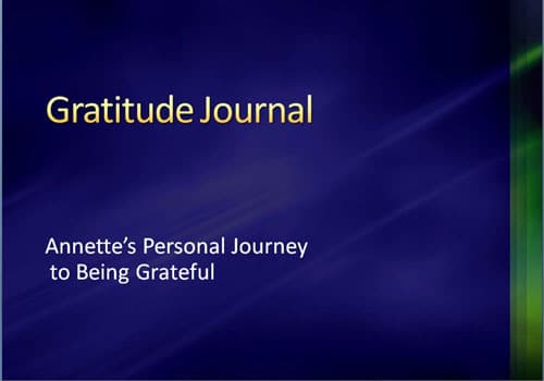 Gratitude Journal by Annette Hatley