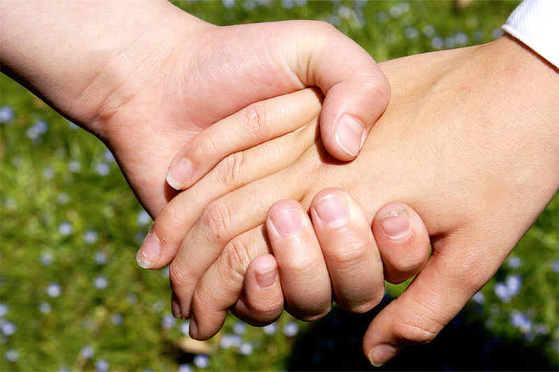 Hand holding