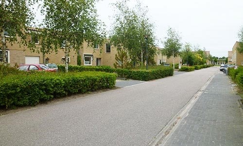 Houses at Hoofddorp, a town in Holland