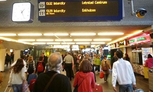 At Amsterdam Central Station
