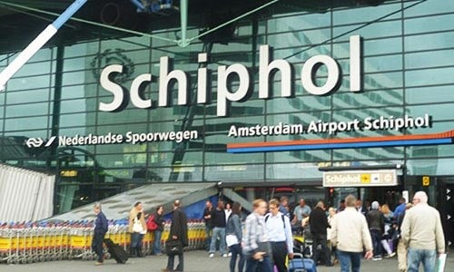 Schiphol International Airport in Holland