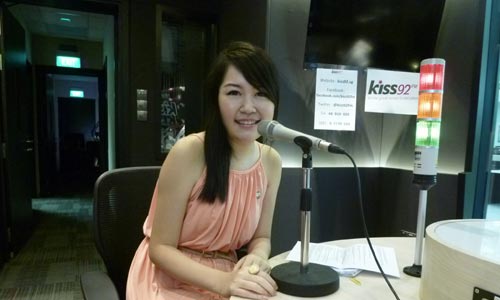 Me in the Kiss92 FM Recording Studio! :)