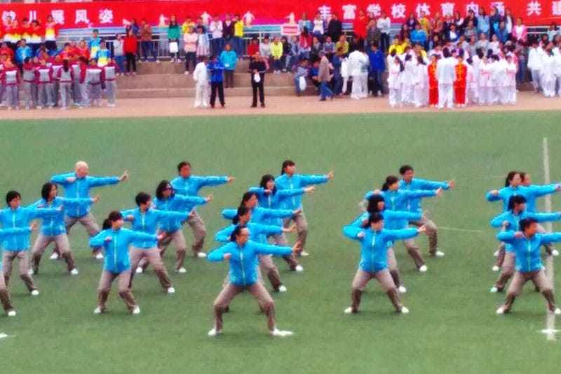 Larry with other Chinese members in a local Sports Day