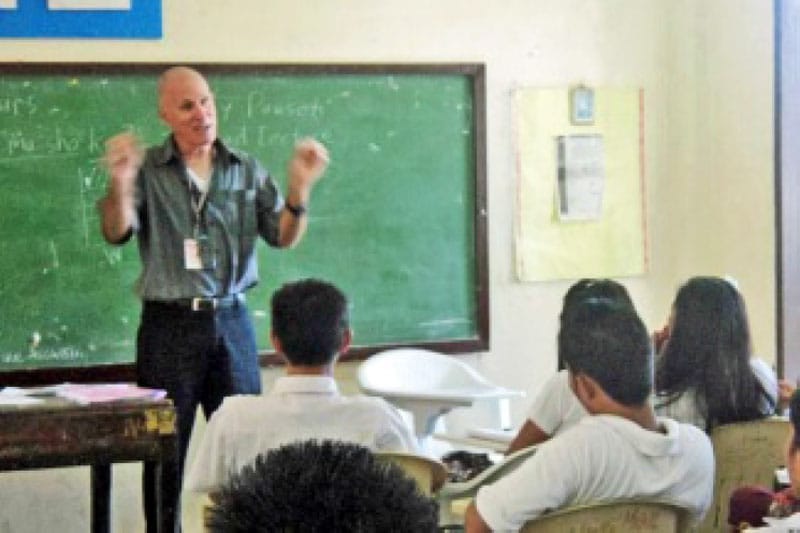 Larry teaching
