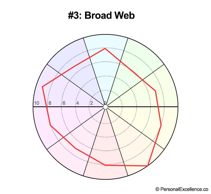 Life Wheel Shape #3: Broad Web