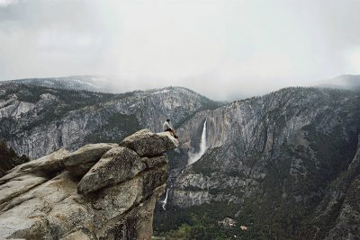 Man on the cliff