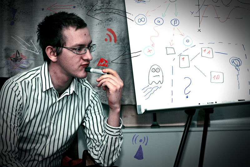 Man pondering