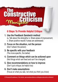 The Constructive Criticism Manifesto
