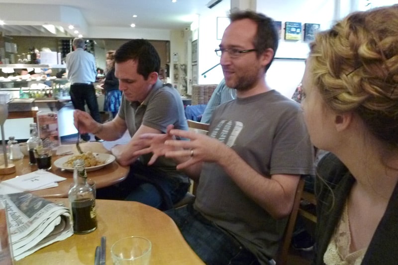 Edinburgh PE Meetup (2013): Milo in deep conversation