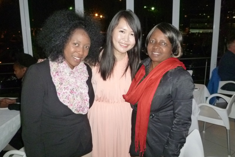 Johannesburg PE Meetup (2013): Audrey, Me (Celes), Ellen