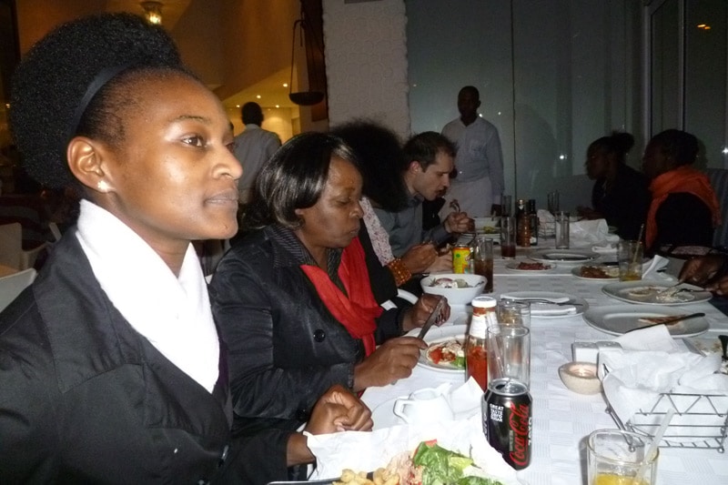 Johannesburg PE Meetup (2013): Starting dinner