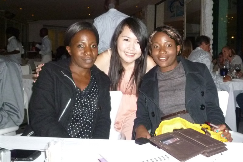 Johannesburg PE Meetup: Sandy, Me (Celes), Samantha