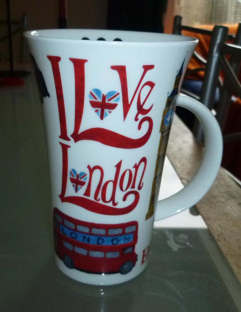 London PE Meetup (Oct 2011): British "I Love London" Mug