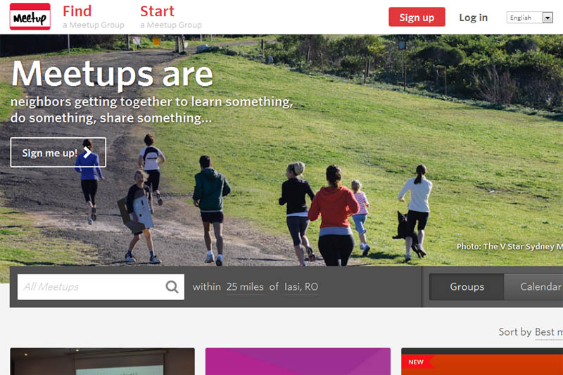 Meetup.com Website