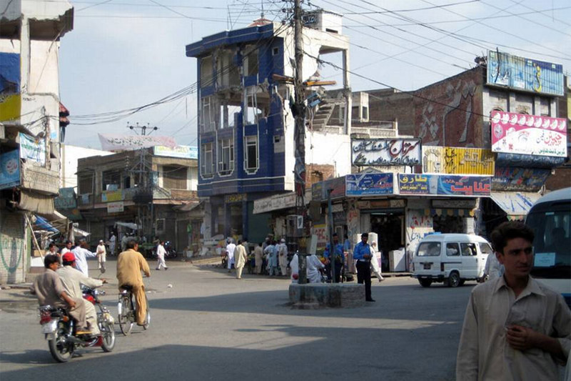 Green Square in Mingora