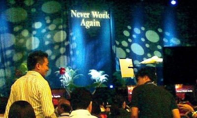 Never Work Again Seminar, Day 1