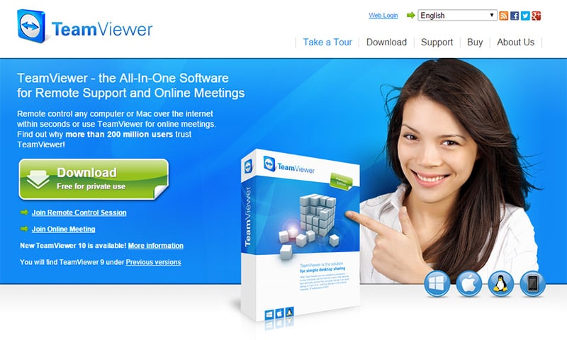Overexposed model: Teamviewer