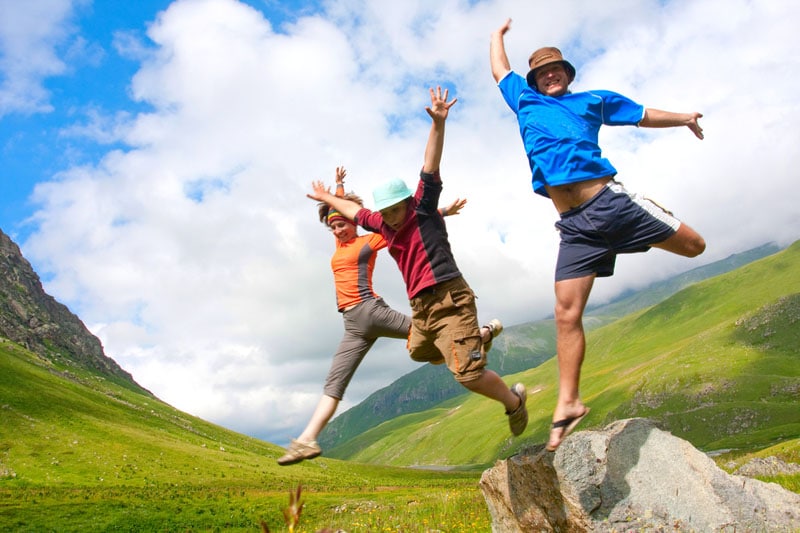 People jumping