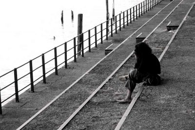 Gloomy person