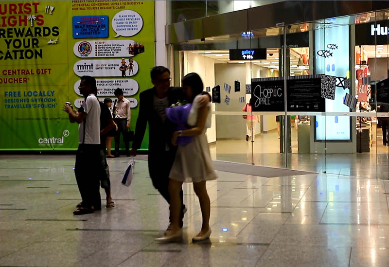 Walking out of Central Mall